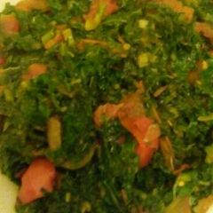 A picture of Sukuma wiki and spinach.