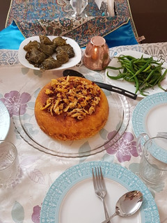 عکسی از دستور ته چین مرغ