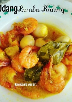 Foto resep Udang Bumbu Kuning