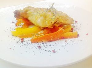 Foto di Coniglio con peperoni e zenzero