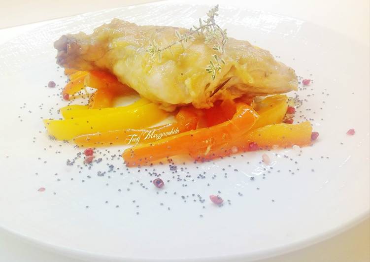 Simple Way to Make Premiato Coniglio con peperoni e zenzero