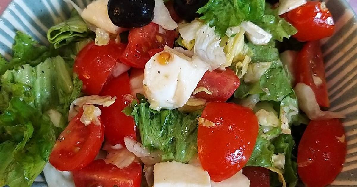 Салат с моцареллой и помидорами черри, рецепты с фото (24