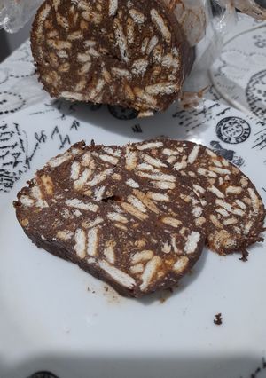 Una foto de Salchichón de Chocolate Fácil