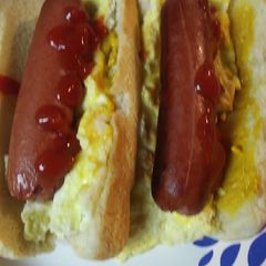 A picture of Eggs and Dogs.