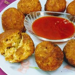 A picture of Corn Cheese Balls /Kababs.