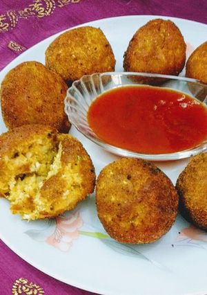 A picture of Corn Cheese Balls /Kababs.