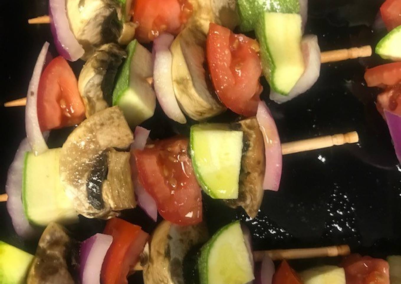 Brochetas de verduras