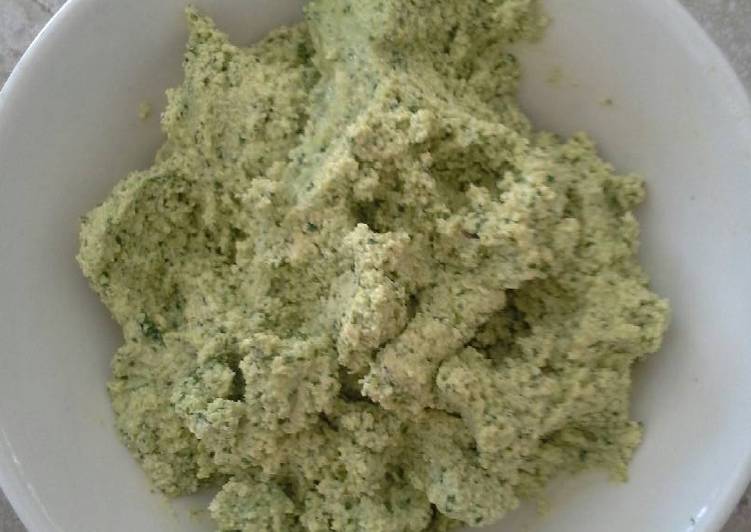 Simple Way to Make Homemade Green tofu spread