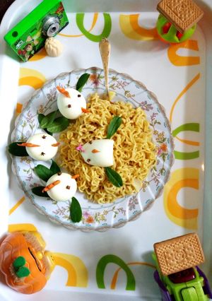 A picture of Chicken Egg Noodles.