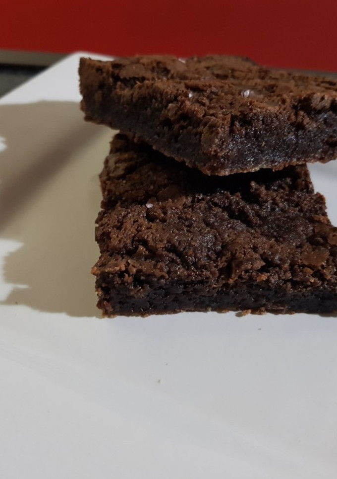 Una foto de Brownie sin nueces 🍫🍫🍫