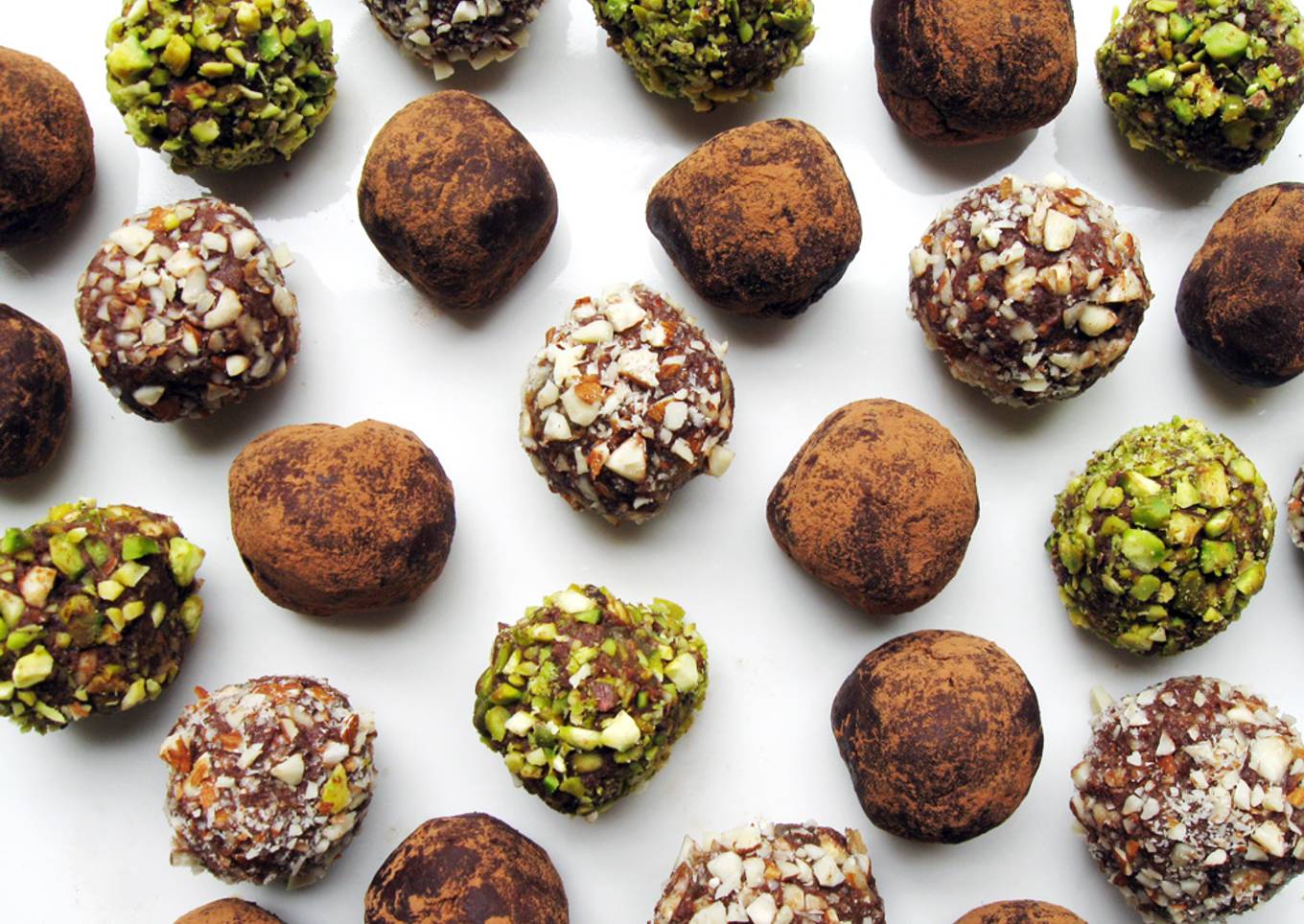 Silken Tofu & Rum Raisins Chocolate Truffles