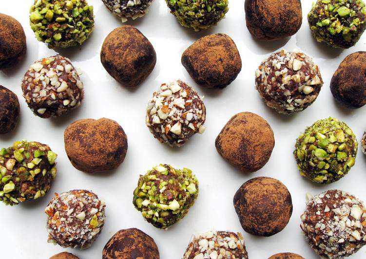 Steps to Make Perfect Silken Tofu &amp; Rum Raisins Chocolate Truffles