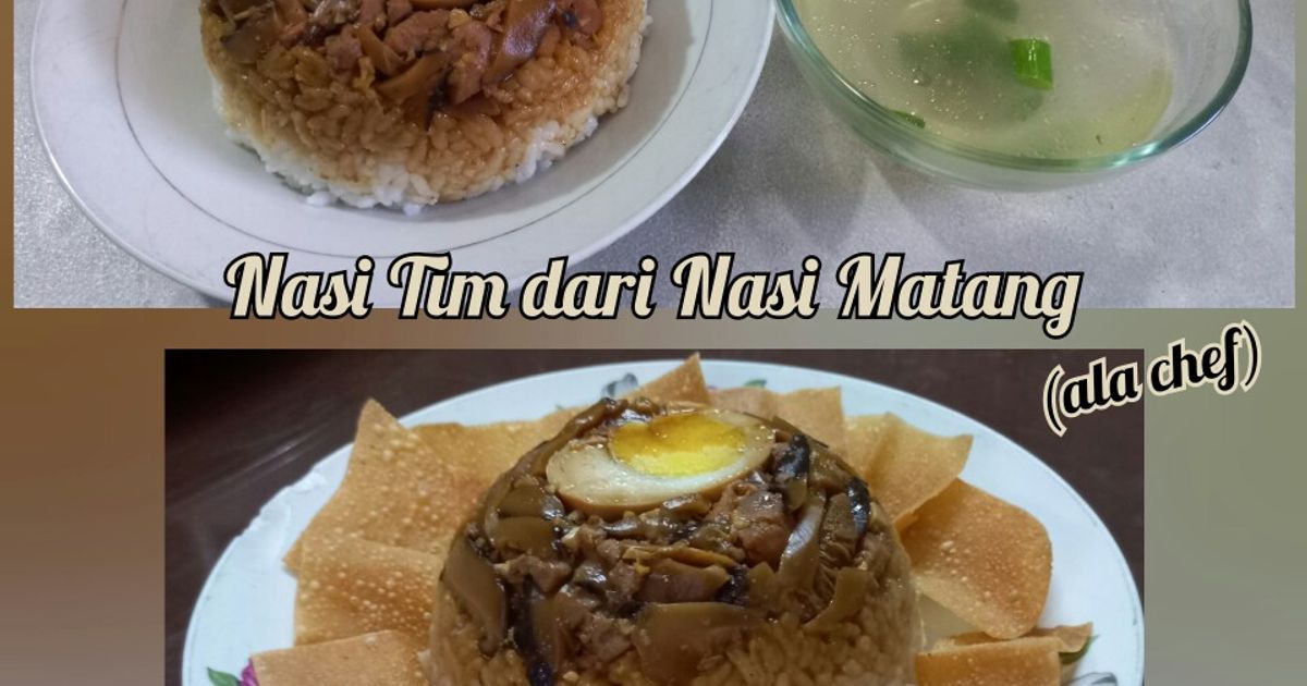 Resep Nasi Tim Dari Nasi Matang (Ala Chef) oleh Ala Chef - Cookpad
