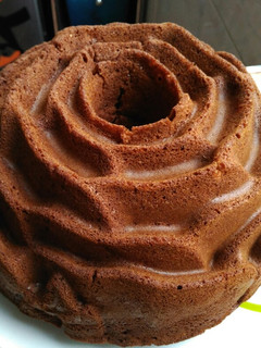 Una foto de Bundt cake de manzana