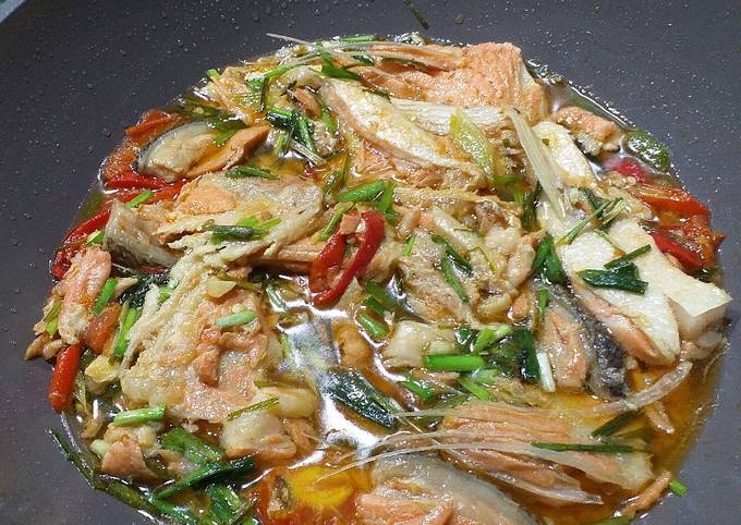 Resep Tetelan Salmon Pedas Oleh Yekti Cookpad