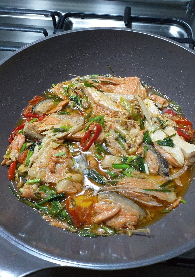 Foto resep Tetelan salmon pedas