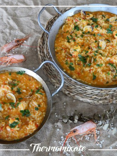 Una foto de Arroz caldoso con Thermomix