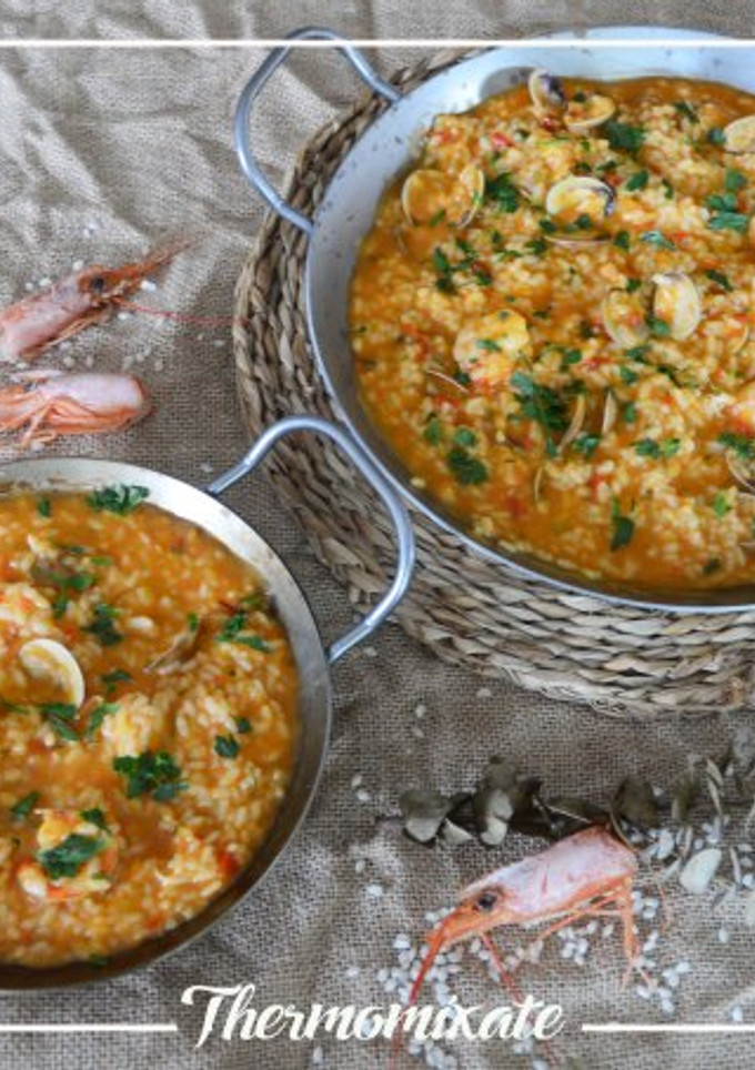 Una foto de Arroz caldoso con Thermomix