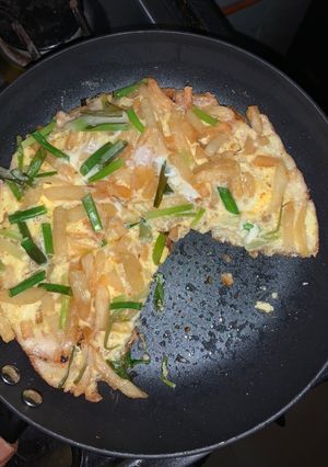 A picture of Leftover Potato Fries Skillet.