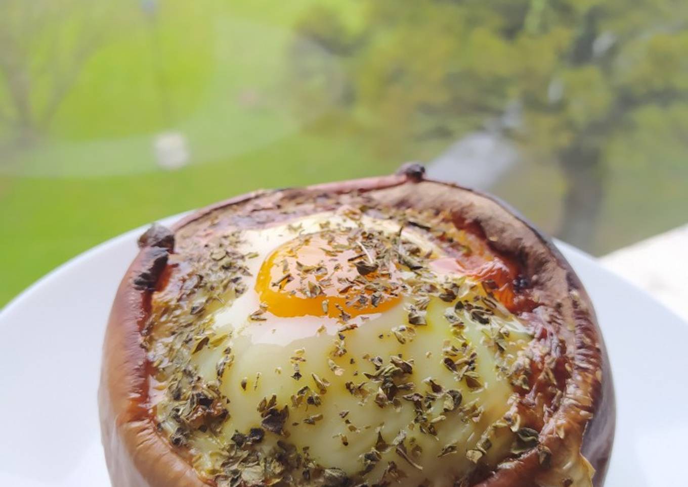 Calabaza rellena (relleno reciclado)