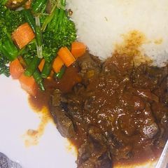 A picture of Fried liver #4weekschallenge.