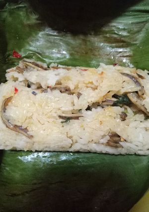 Foto resep Nasi Bakar Ikan Teri