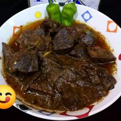 A picture of Mutton kaleji phipra  masala.