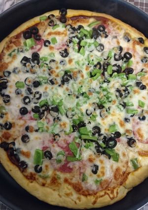 صورة لوصفة بيتزا 🍕