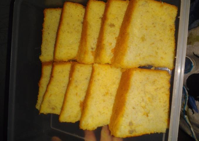 Chiffon cake pisang Tukkun/uter #beranibaking foto resep utama