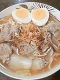 บะหมี่น้ำ,สันคอหมู,ผักกาดขาว - คีโต