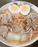 บะหมี่น้ำ,สันคอหมู,ผักกาดขาว - คีโต