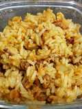 Arroz carreteiro de bacon e calabresa