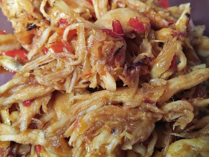 Bagaimana Menyiapkan 10. Ayam Suwir Pedas Manis Anti Gagal