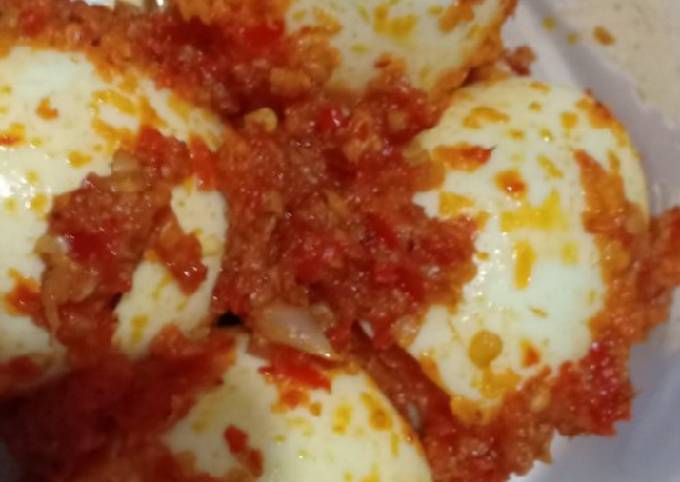 Ini dia! Resep memasak Telur balado sederhana yang spesial