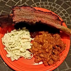 A picture of Dinosaur Beef Ribs.