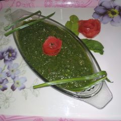 A picture of Palak and pakan beaid ki mix sabji (it's healthy vegetable).