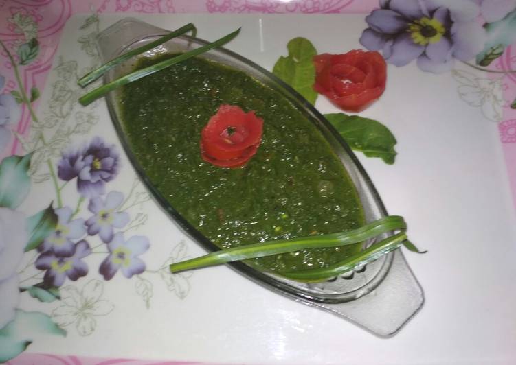 Recipe of Perfect Palak and pakan beaid ki mix sabji (it&#39;s healthy vegetable)