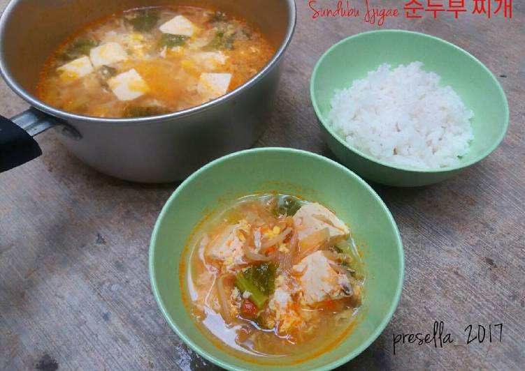 Sundubu Jjigae 순두부 찌개 (sup tahu pedas) #pr_recookmasakanberkuah