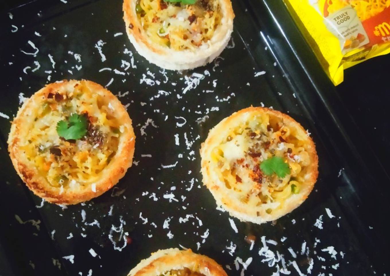 Bread Maggi Canapes