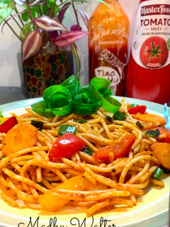 वेज स्पेगेटी (Vegetable Spaghetti) रेसिपी मुख्य फोटो