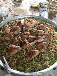 صورة لوصفة اوزي بالدجاج