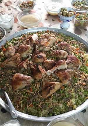 صورة لوصفة اوزي بالدجاج