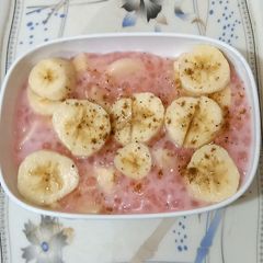 Sago with banana 🍌 🍌 🍝 A picture of Sago with banana 🍌 🍌 🍝.