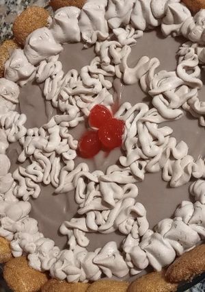 Una foto de Torta sin horno de chocolate y vainillas