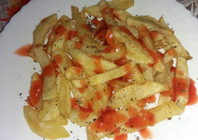 Fried chips/frenchfries #4weekschallenge