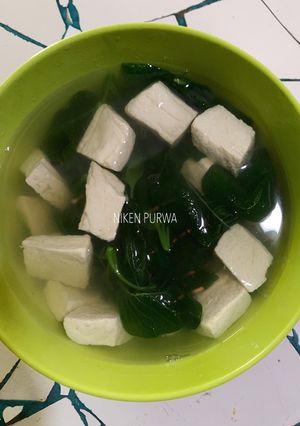 Foto resep Sop tahu bayam