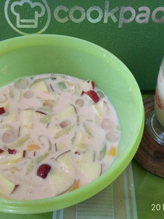 Foto resep Es Sop Buah Kuah susu