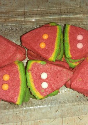 Foto resep Watermelon cookies