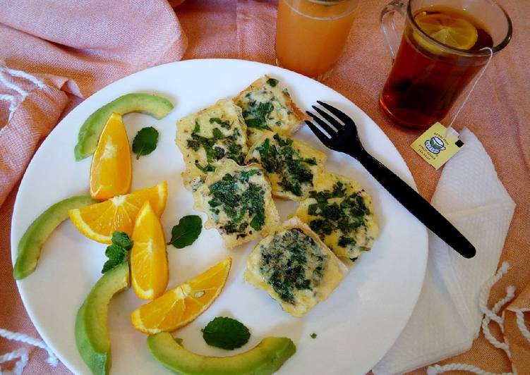 Egg n Spinach Bites#breakfastideas