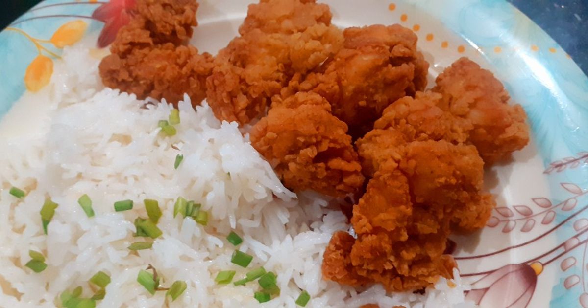 Fried Rice With Popcorn Chicken Recipe by Afshan Haris - Cookpad